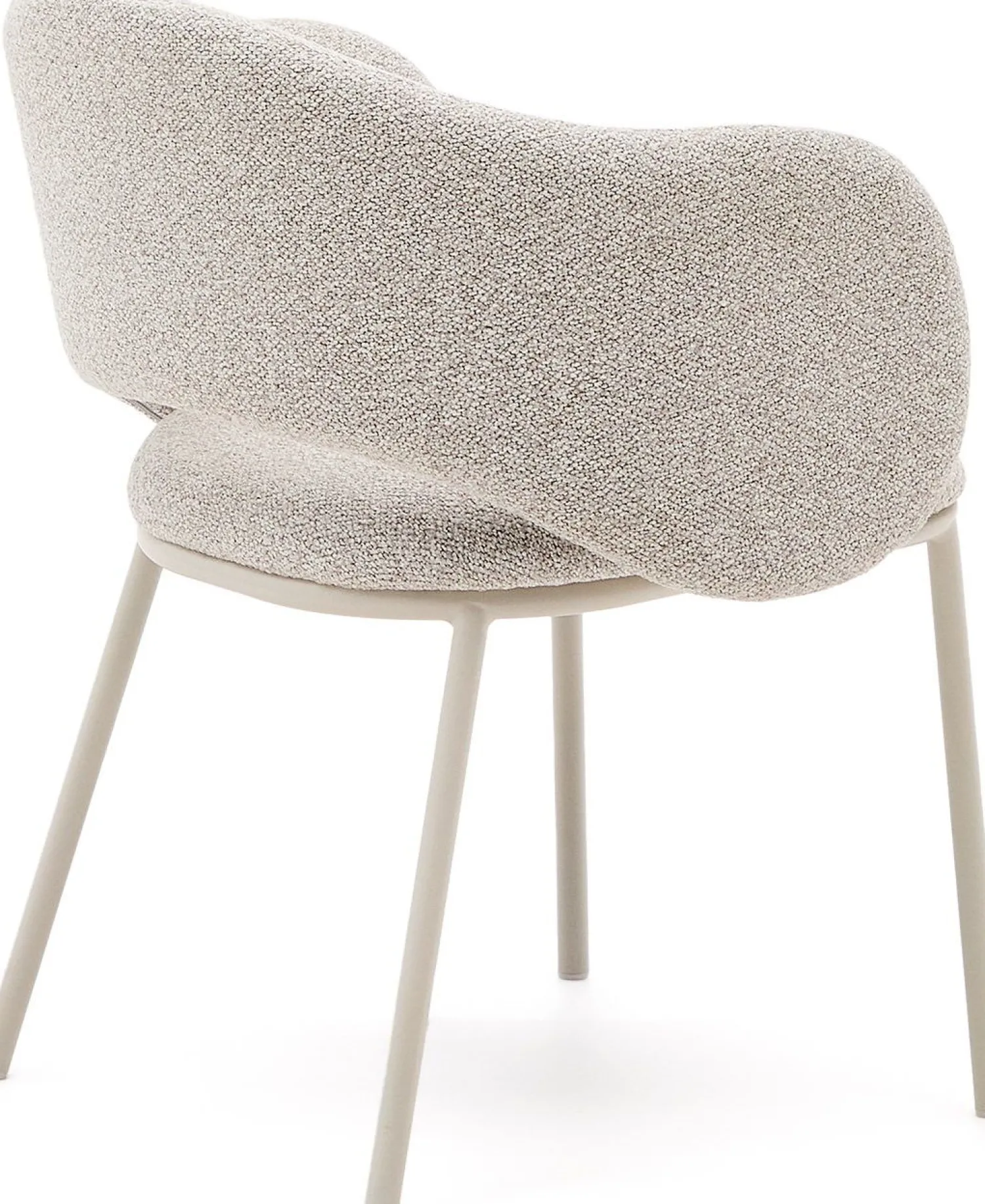 Eetkamerstoelen Met Armleuning-Kave Home Maina Eetkamerstoel Creme