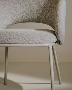 Eetkamerstoelen Met Armleuning-Kave Home Maina Eetkamerstoel Creme