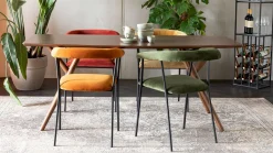 Rechthoekige Eettafels-Dutchbone Malaya Eetkamertafel Brown