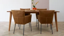 Design Stoelen|Eetkamerstoelen Met Armleuning-LABEL Vandenberg Mali Armstoel Groen