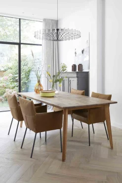 Design Stoelen|Eetkamerstoelen Met Armleuning-LABEL Vandenberg Mali Armstoel Groen