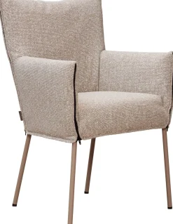 Design Stoelen|Eetkamerstoelen Met Armleuning-LABEL Vandenberg Mali Ritz High Eetkamerstoel Beige 05