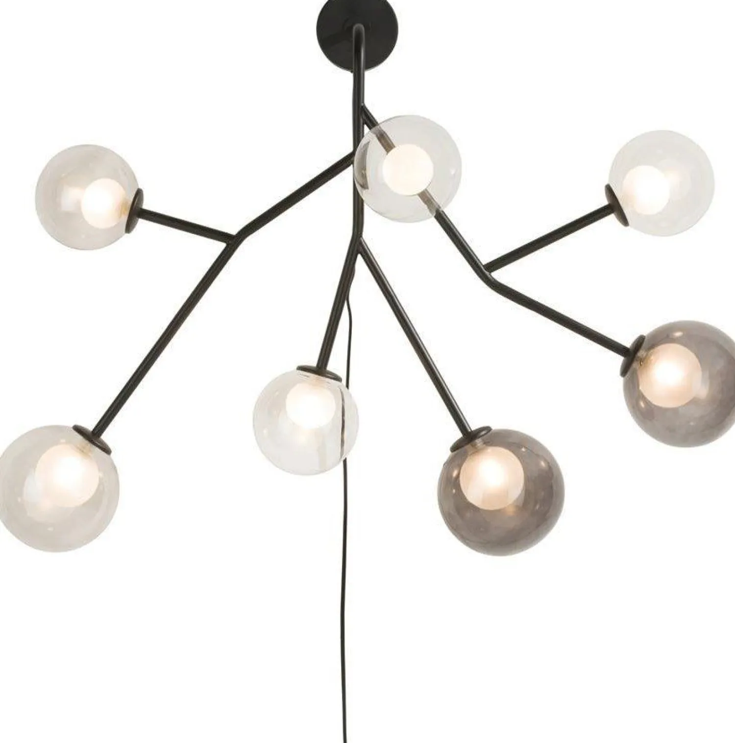 Wandlampen|Wandlampen-COCO maison Malin Wandlamp antraciet