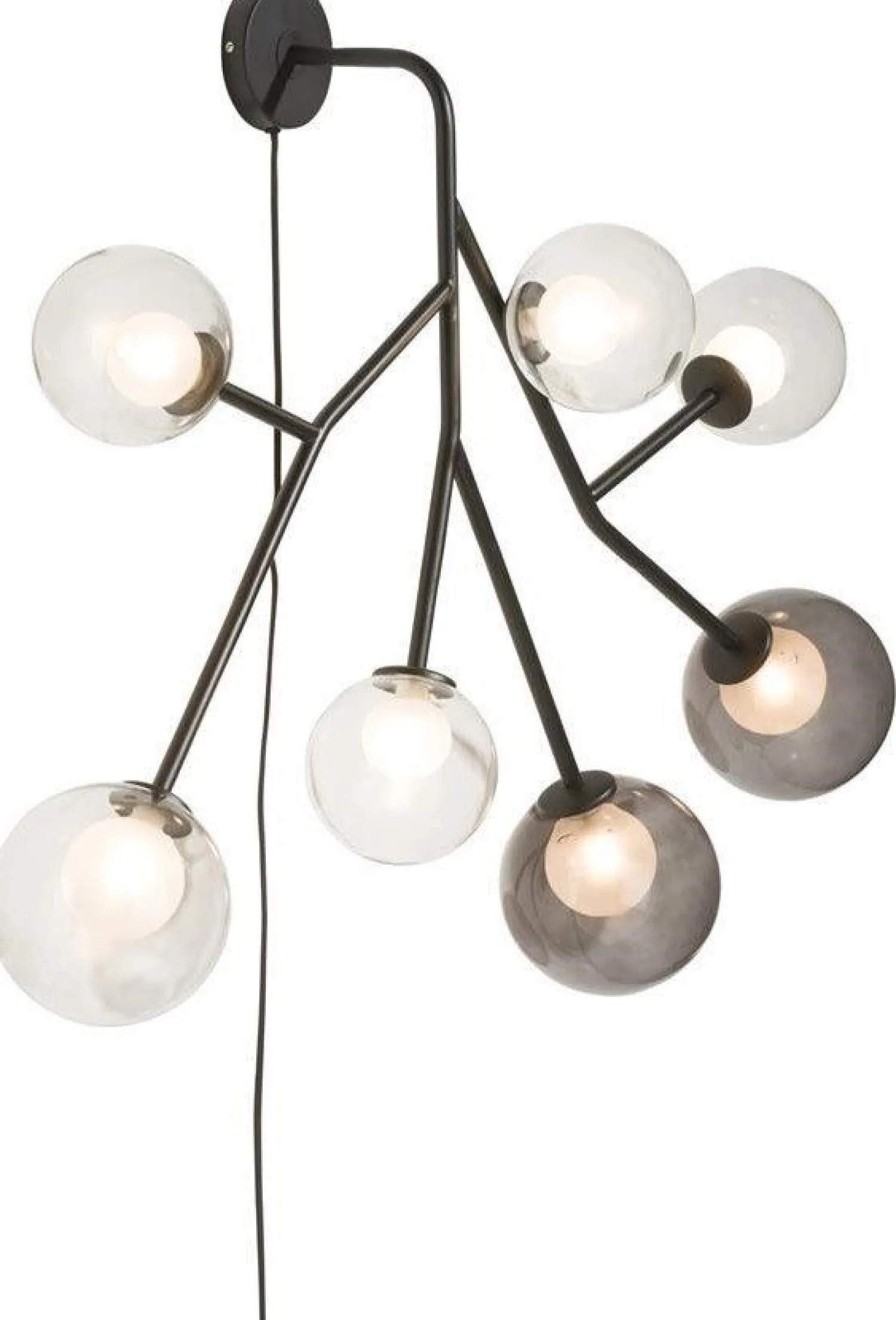 Wandlampen|Wandlampen-COCO maison Malin Wandlamp antraciet