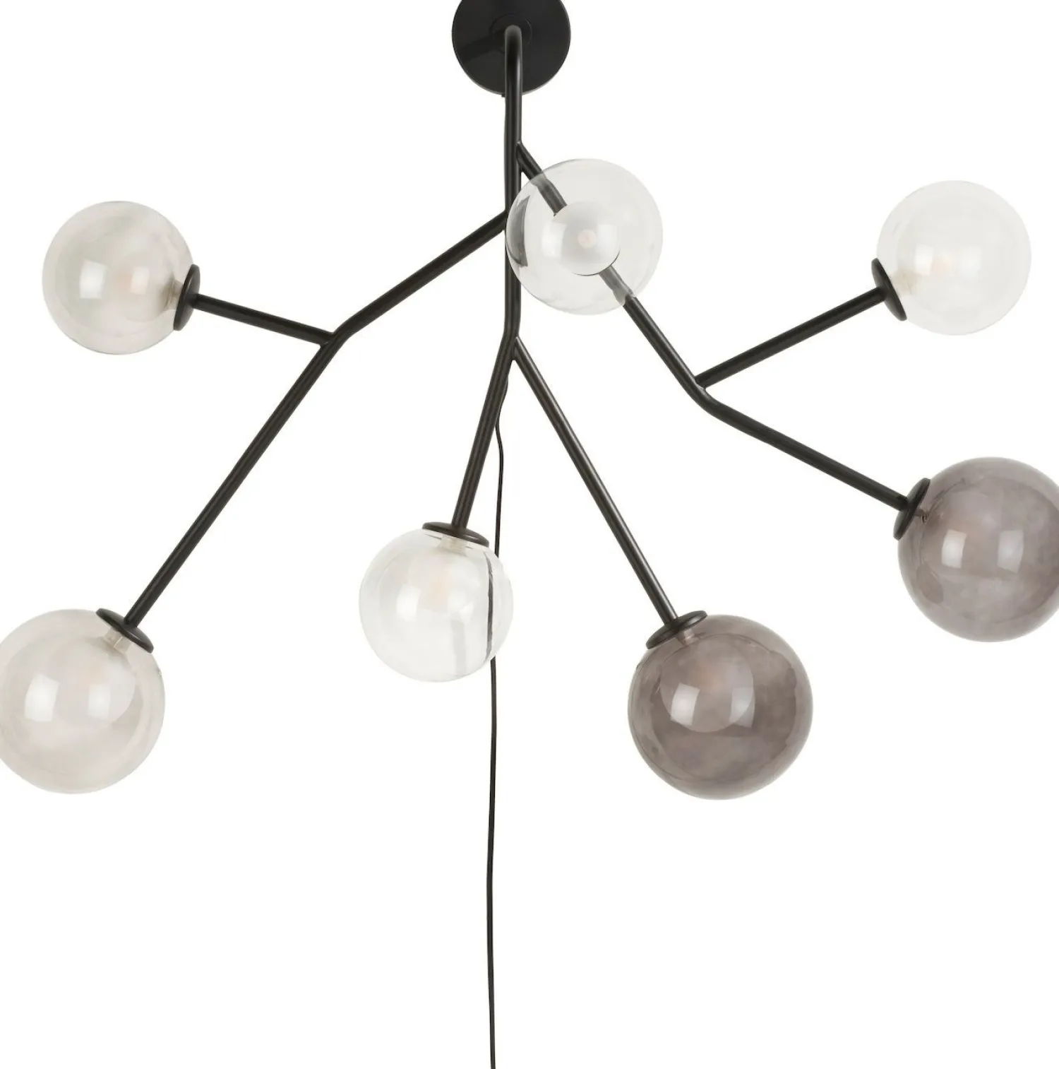 Wandlampen|Wandlampen-COCO maison Malin Wandlamp antraciet