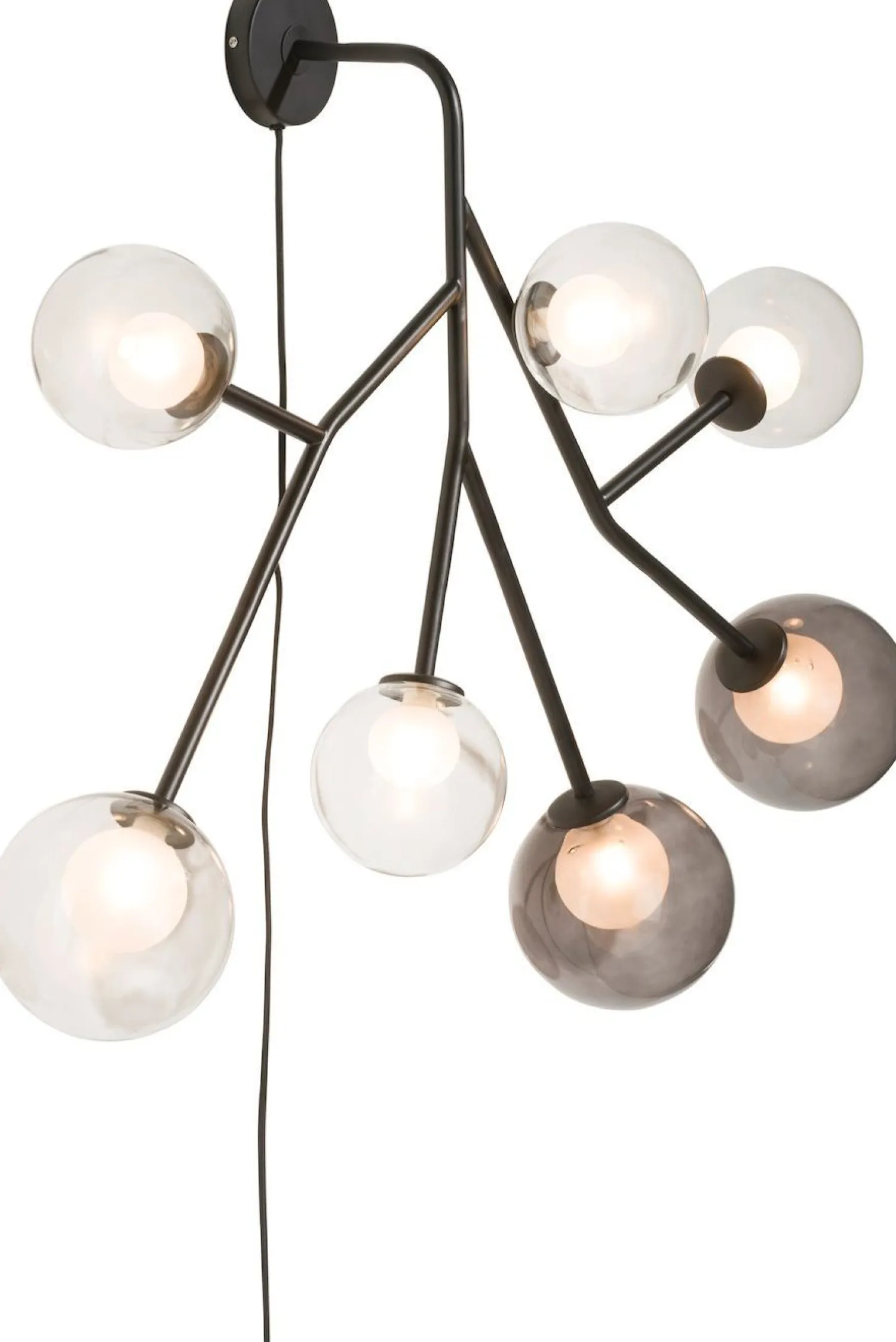 Wandlampen|Wandlampen-COCO maison Malin Wandlamp antraciet