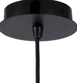 Industriële Hanglampen|Industriële Hanglampen-Lucide Malunga Hanglamp Zwart, Goud