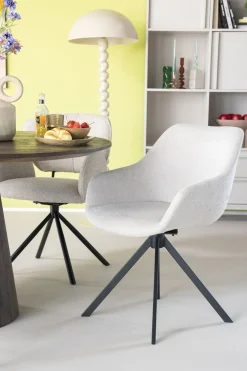 Kuipstoelen|Draaibare Eetkamerstoelen-Eleonora Mamé Eetkamerstoel Bruin