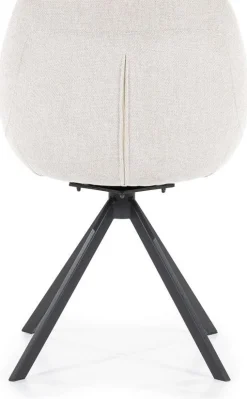 Kuipstoelen|Draaibare Eetkamerstoelen-Eleonora Mamé Eetkamerstoel Beige