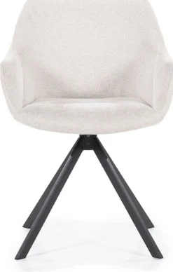 Kuipstoelen|Draaibare Eetkamerstoelen-Eleonora Mamé Eetkamerstoel Beige