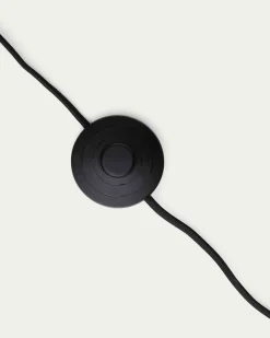 Industriële Vloerlampen|Vloerlampen-Kave Home Manie Vloerlamp Zwart