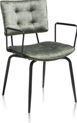 Eetkamerstoelen Met Armleuning-Henders en Hazel Manou Armstoel Olijf