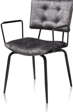 Eetkamerstoelen Met Armleuning-Henders en Hazel Manou Armstoel antraciet