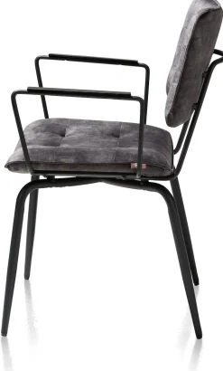 Eetkamerstoelen Met Armleuning-Henders en Hazel Manou Armstoel antraciet