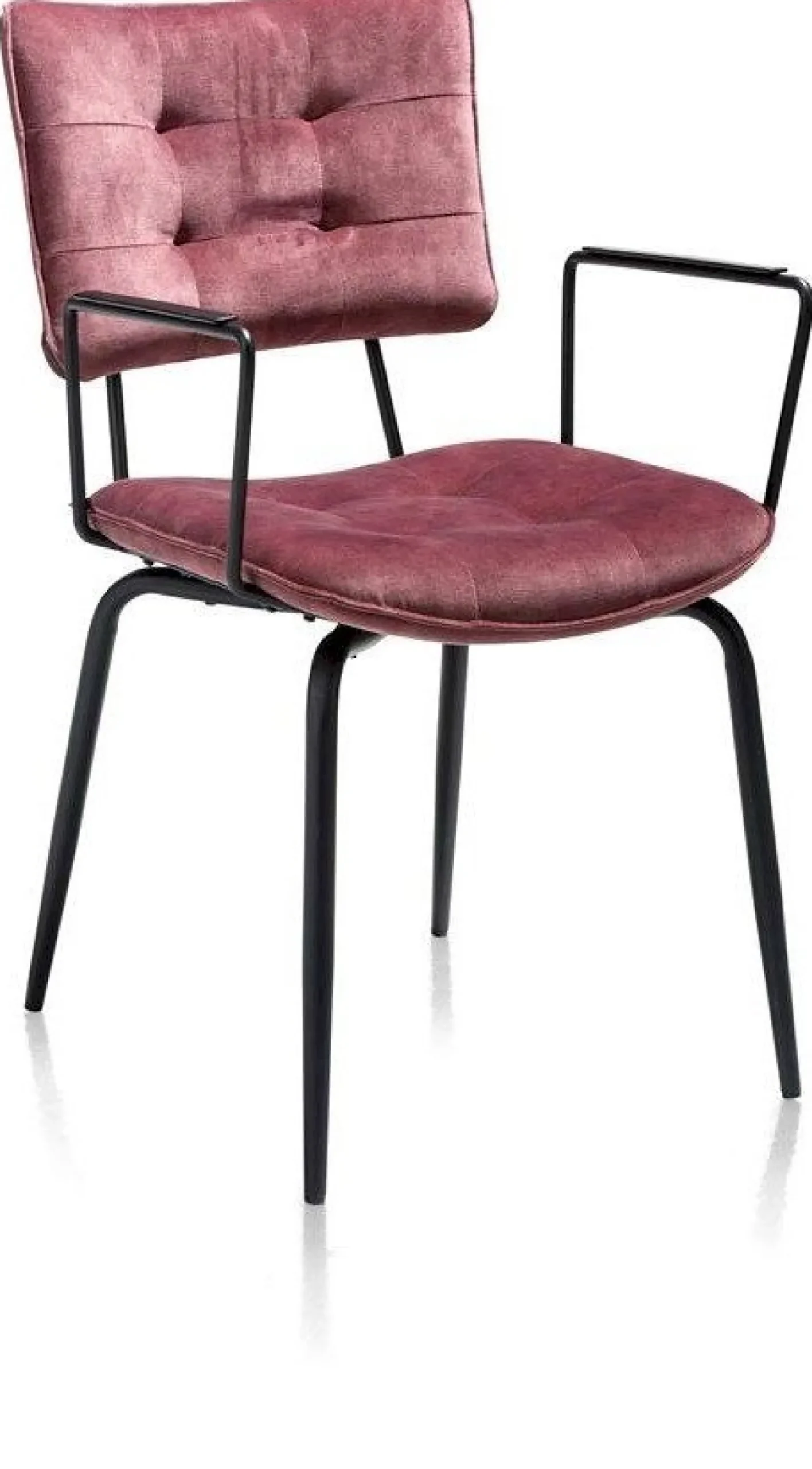 Eetkamerstoelen Met Armleuning-Henders en Hazel Manou Armstoel Burgundy Red