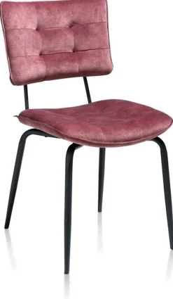 Eetkamerstoelen Zonder Armleuning-Henders en Hazel Manou Eetkamerstoel Burgundy Red