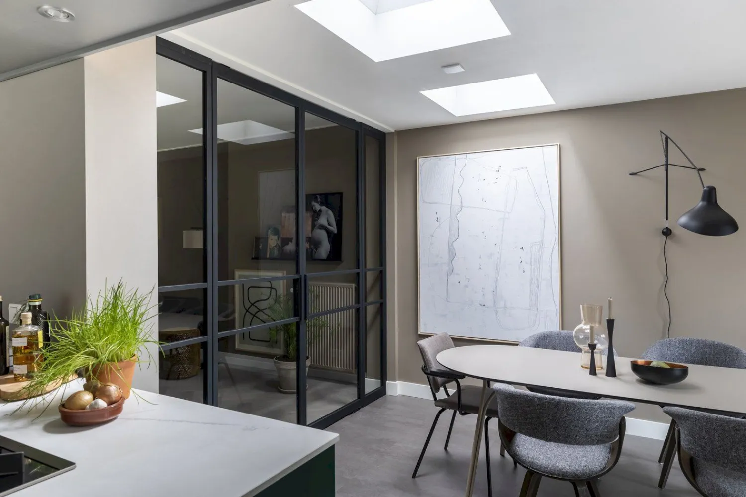Design Wandlampen|Wandlampen-Eijerkamp Collectie Mantis Wandlamp Zwart