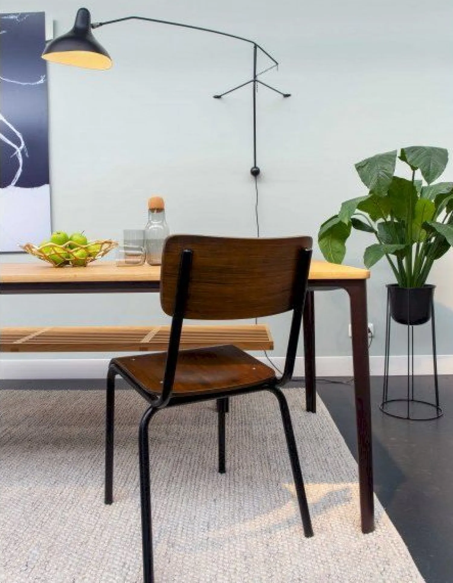 Design Wandlampen|Wandlampen-Eijerkamp Collectie Mantis Wandlamp Zwart