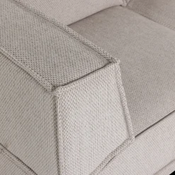 Hoekbanken-WOOOD Manu Grove Chenille Hoekbank Naturel