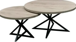 Houten Salontafels-Eijerkamp Collectie Manu Salontafel Offwhite