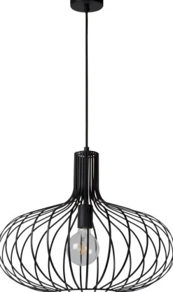 Hanglampen|Hanglampen-Lucide Manuela Hanglamp Zwart