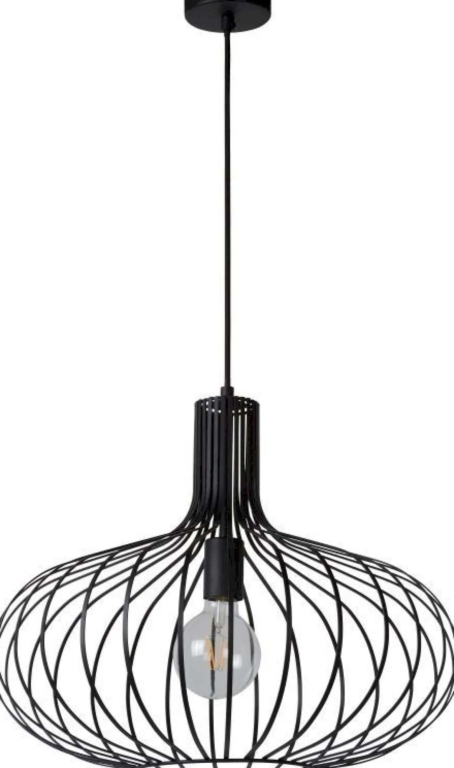 Hanglampen|Hanglampen-Lucide Manuela Hanglamp Zwart