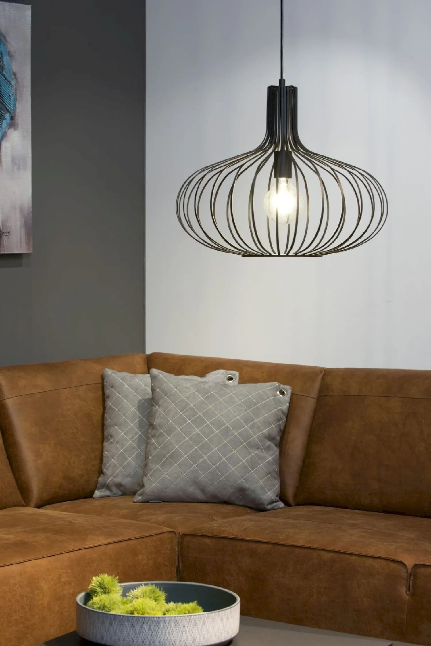 Hanglampen|Hanglampen-Lucide Manuela Hanglamp Zwart