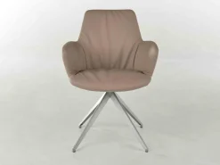 Design Stoelen|Draaibare Eetkamerstoelen-Bert Plantagie Maple Statief Armstoel Blauw