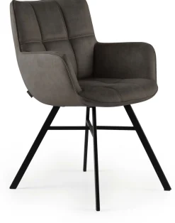 Eetkamerstoelen Met Armleuning-Feelings Wonen Marcon Eetkamerstoel Antraciet