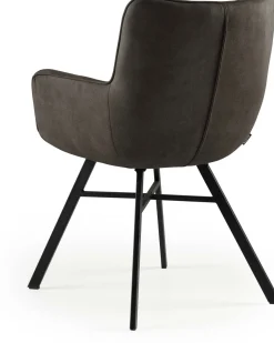 Eetkamerstoelen Met Armleuning-Feelings Wonen Marcon Eetkamerstoel Antraciet
