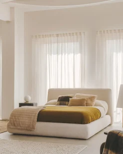 Houten Vloerlampen|Vloerlampen-Kave Home Marga Vloerlamp Naturel,Wit