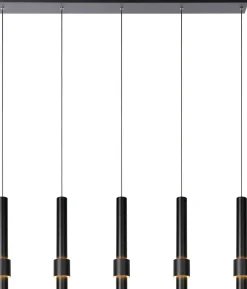 Moderne Hanglampen|Moderne Hanglampen-Lucide Margary Hanglamp Zwart