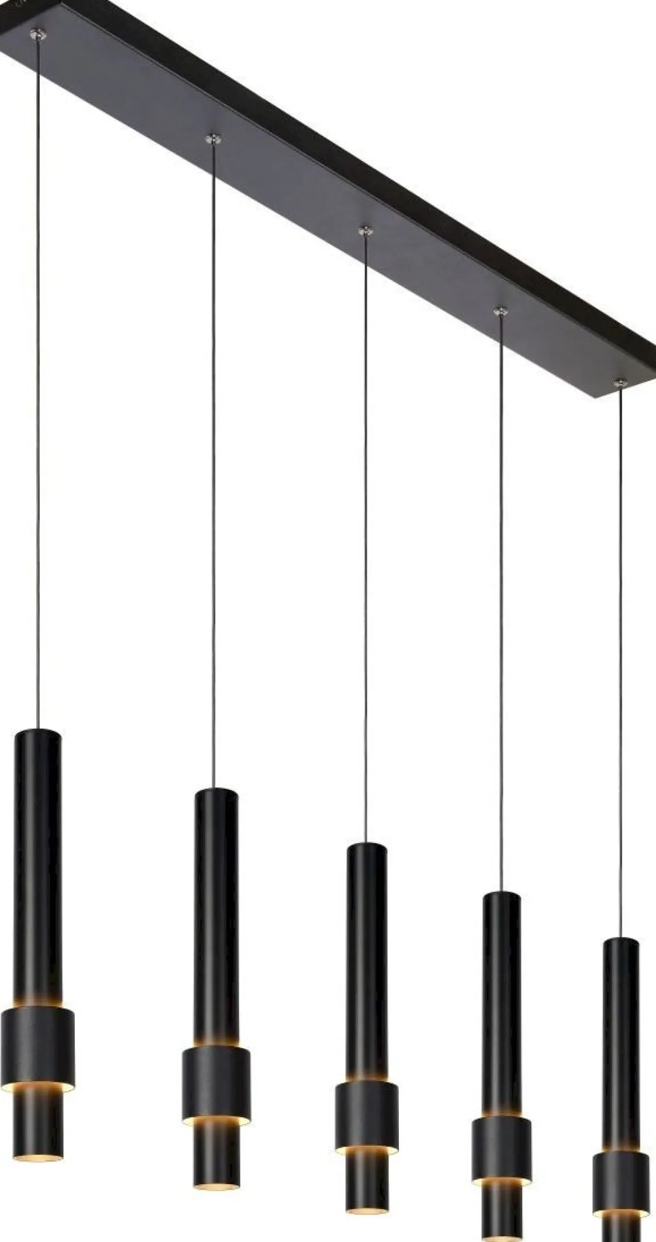 Moderne Hanglampen|Moderne Hanglampen-Lucide Margary Hanglamp Zwart
