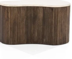 Houten Salontafels|Organische Salontafels-Eleonora Mari Salontafel Beige, Bruin