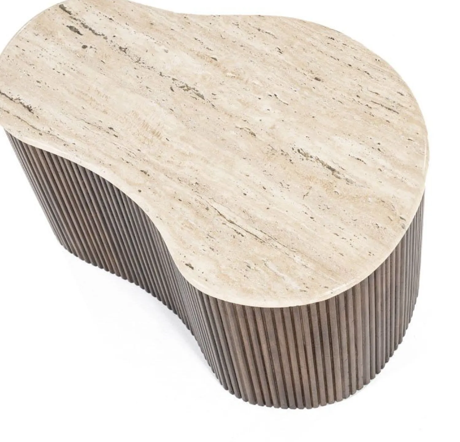 Houten Salontafels|Organische Salontafels-Eleonora Mari Salontafel Beige, Bruin