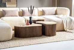 Houten Salontafels|Organische Salontafels-Eleonora Mari Salontafel Beige, Bruin