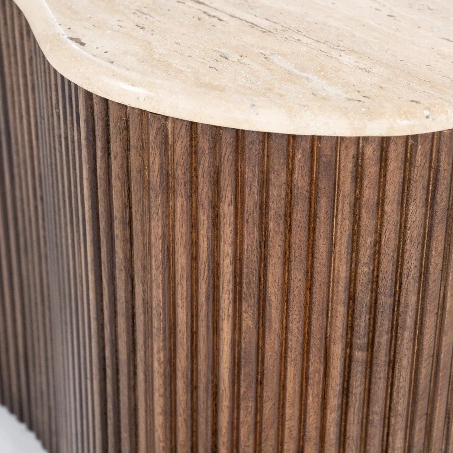 Houten Salontafels|Organische Salontafels-Eleonora Mari Salontafel Beige, Bruin
