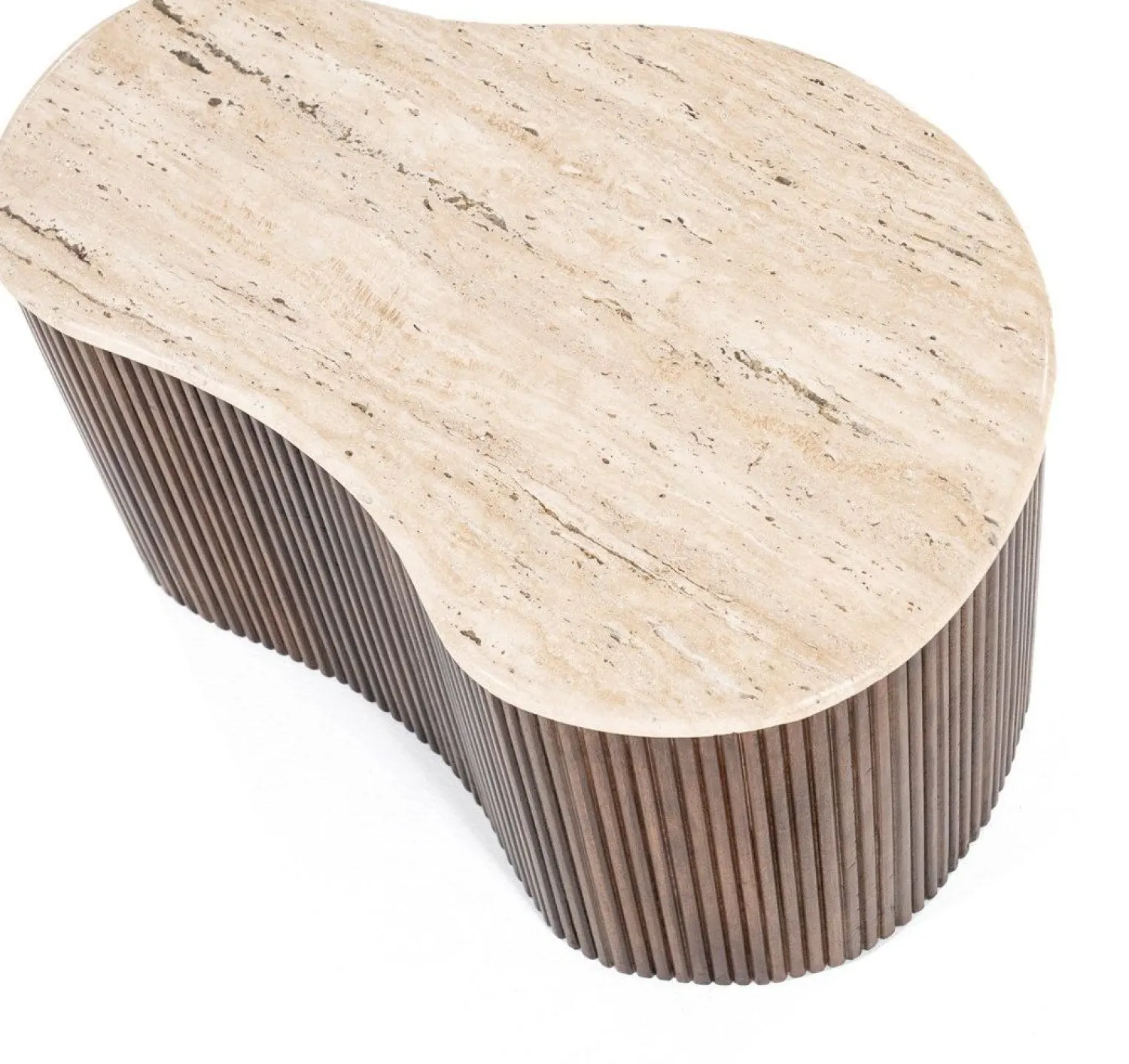 Houten Salontafels|Organische Salontafels-Eleonora Mari Salontafel Beige, Bruin