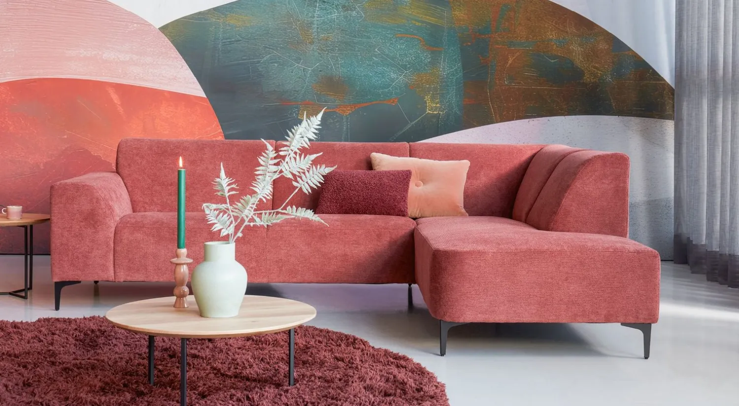 Hoekbanken-Eijerkamp Collectie Marijn Rechts Hoekbank Blush