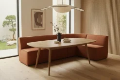Stoffen Eetkamerbanken-Eijerkamp Collectie Marly Eetkamerbank Mocha Mousse