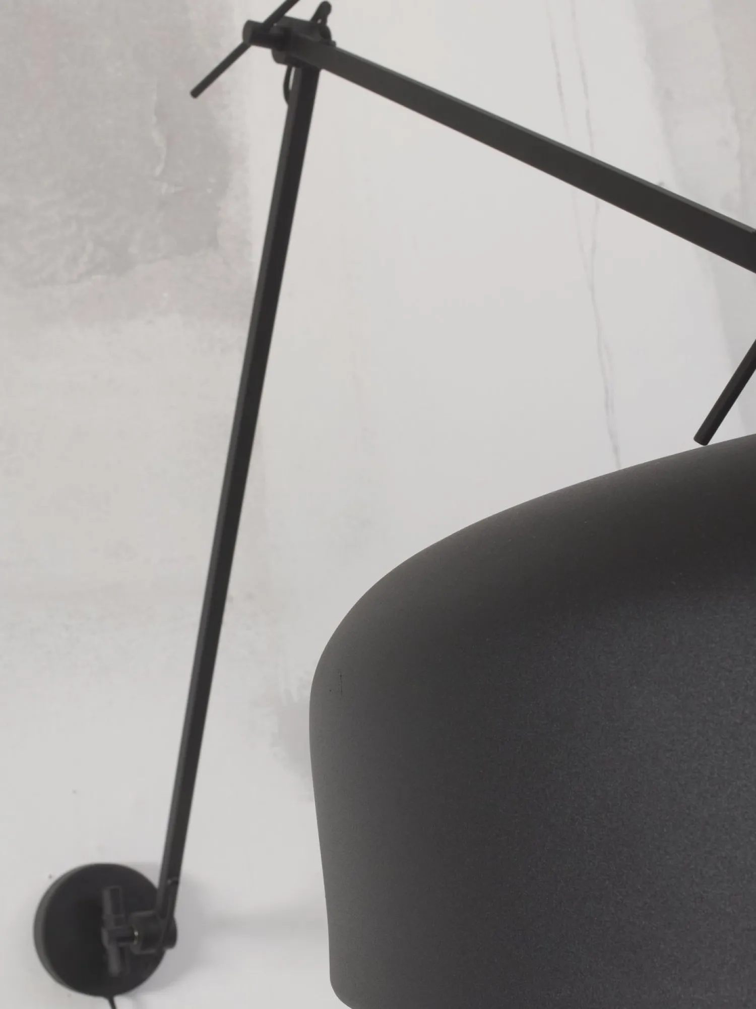 Industriële Wandlampen|Wandlampen-It's about RoMi Marseille L Wandlamp Black