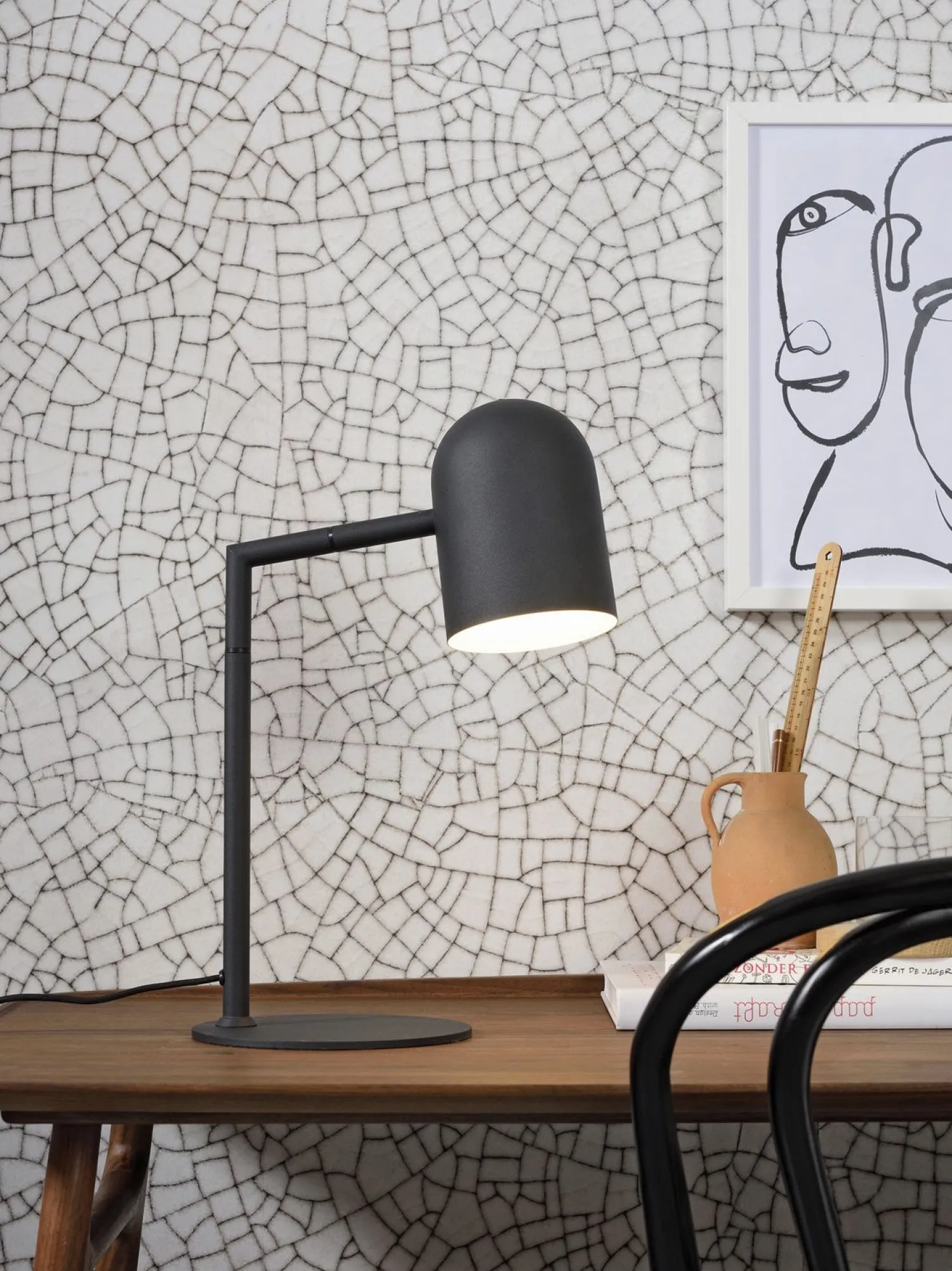 Tafellampen|Tafellampen-It's about RoMi Marseille Tafellamp zwart