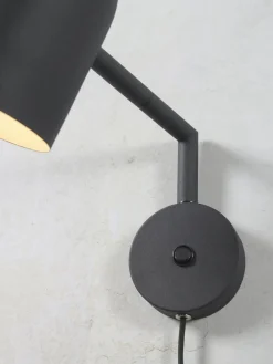Wandlampen|Wandlampen-It's about RoMi Marseille Wandlamp zwart