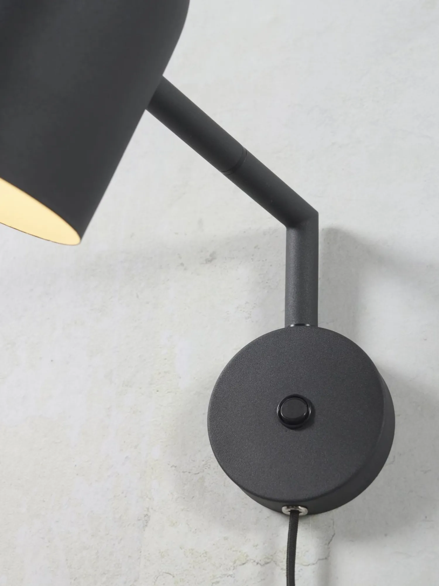 Wandlampen|Wandlampen-It's about RoMi Marseille Wandlamp zwart