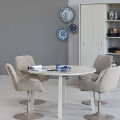 Eetkamerstoelen Met Armleuning-WOOOD Marten Eetkamerstoel Sand