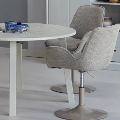Eetkamerstoelen Met Armleuning-WOOOD Marten Eetkamerstoel Sand