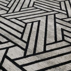 Vloerkleden|Rechthoekige Vloerkleden-Trendhopper Mary Vloerkleed Wit, Zwart
