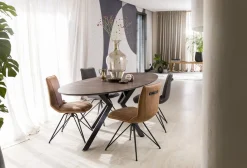Ovale Eettafels-XOOON Masura Ellips Eettafel Roest