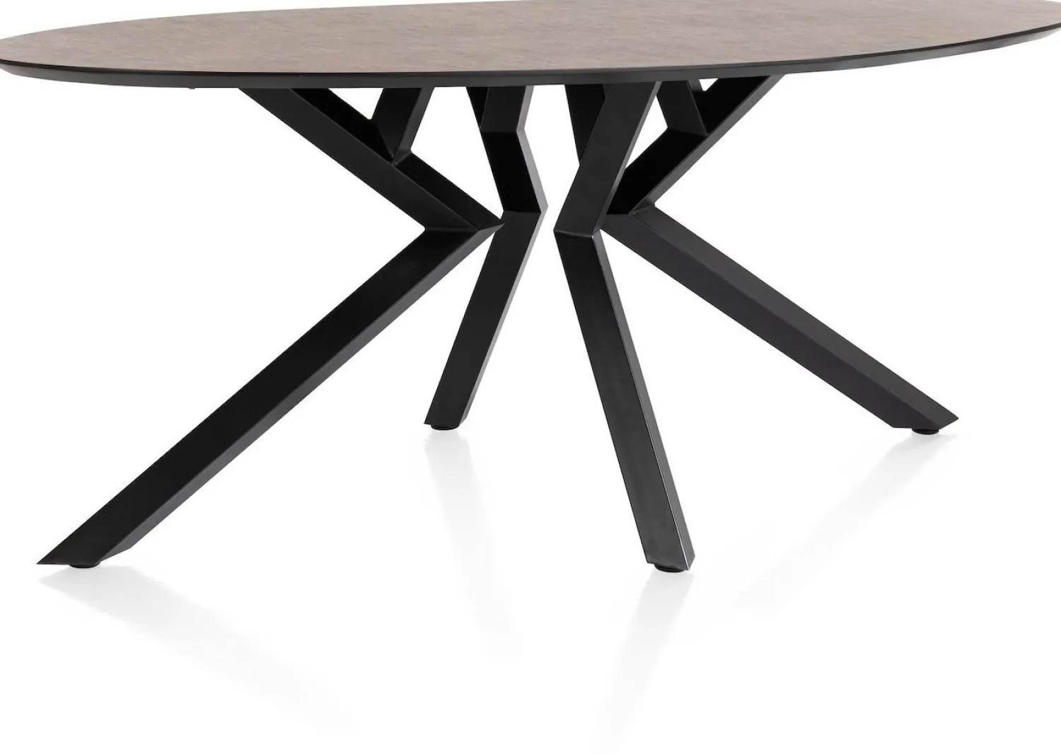 Ovale Eettafels-XOOON Masura Ellips Eettafel Roest