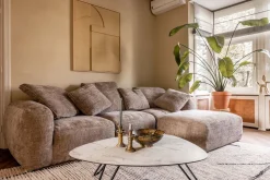 Marmeren Salontafels-XOOON Masura Laag Salontafel Wit marmer